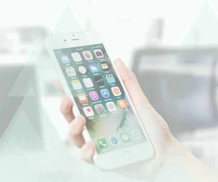 Smartphone showing apps for council service requests